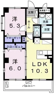 サンライズヒルあらた【4階】の間取り