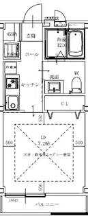イマージュ住吉【2階】の間取り
