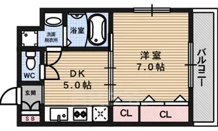フェリーチェ上本町【11階】の間取り