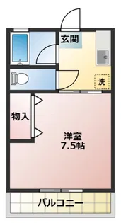 コーポ十字路【1階】の間取り