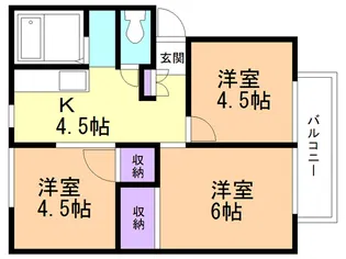 川内アーバンハイツ【1階】の間取り