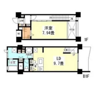 スタイリオ妙蓮寺【1階】の間取り