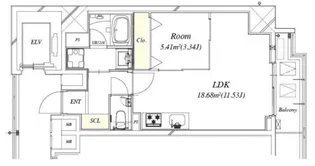 URBANAGE新横浜【11階】の間取り