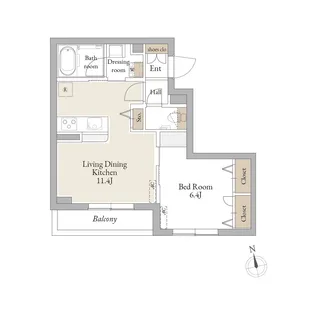 Ambiera早稲田【3階】の間取り