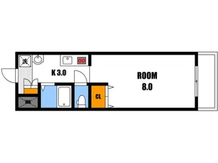 ゼフィルI【4階】の間取り
