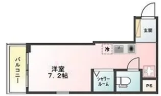 Glansky羽田【1階】の間取り