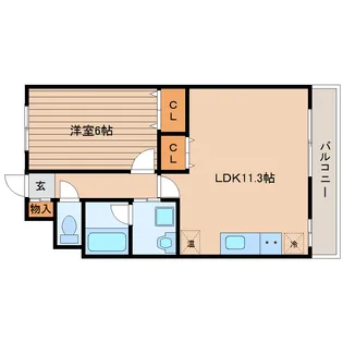 エスポワールアネッツ【3階】の間取り