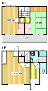 カーサウチダ【1階】の間取り