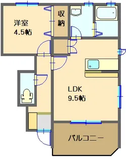 パルティール【1階】の間取り