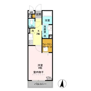 ヴィルクレール II【1階】の間取り