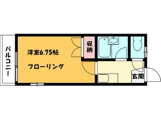コーポS・F【2階】の間取り