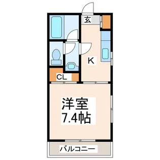 マリーンハイツ池田【2階】の間取り