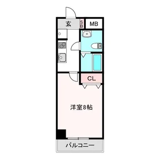 レグルス阿倍野【7階】の間取り