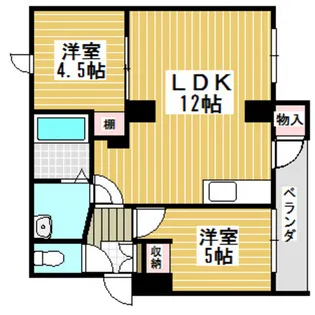 スカイレジデンス【3階】の間取り