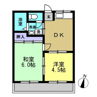 サンシティ青山【2階】の間取り