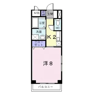 カーサ船越南【2階】の間取り