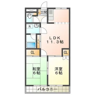 パークハイム【1階】の間取り