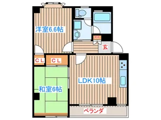 パ-クアヴェニュ-壱番館【4階】の間取り