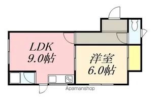関谷アパート(港町)【2階】の間取り