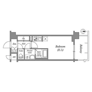 アドバンス京都クラッセ【6階】の間取り
