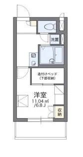 レオパレスヴィルヌーブ川崎A【3階】の間取り