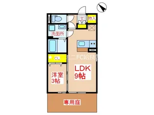 鹿児島県姶良市宮島町【アパート】の間取り