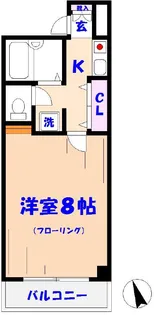 レ・ソール市川【5階】の間取り