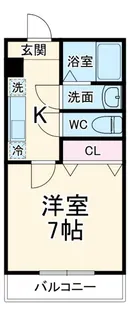 リバーブ西大宮【2階】の間取り