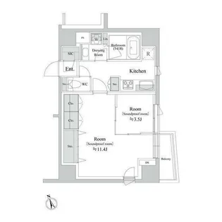 TRACK向ヶ丘遊園【5階】の間取り