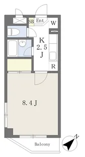 グランドールハマユー台原【2階】の間取り