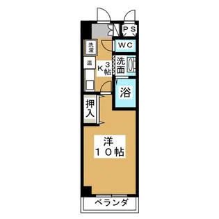 ザ・ロイヤルトップ名駅西【10階】の間取り