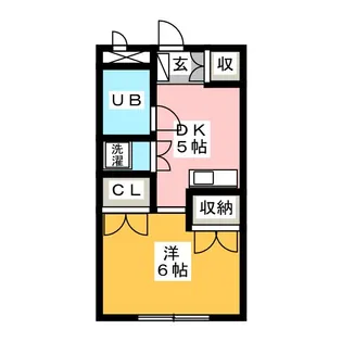 園山ハウス【1階】の間取り