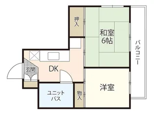 ハイネス江波【5階】の間取り