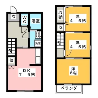 岐阜県羽島市正木町須賀小松【一戸建】の間取り