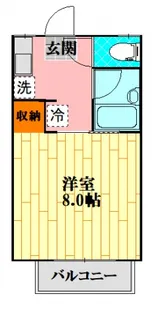 カルチェラタンA棟【2階】の間取り