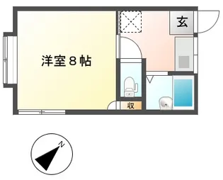 コーポ・ミニトマト【2階】の間取り