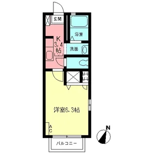 サンテ新横浜B【1階】の間取り
