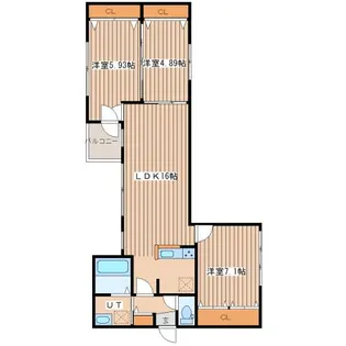 City Premier北6条【4階】の間取り