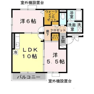 グリーンコート初芝D棟【3階】の間取り