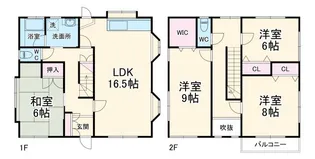 埼玉県熊谷市佐谷田【一戸建】の間取り