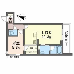 高知県高知市朝倉丙【マンション】の間取り