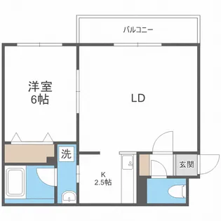 アバンセ二十四軒【4階】の間取り