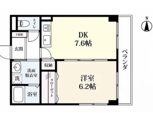シンフォニィ駅前中央【4階】の間取り