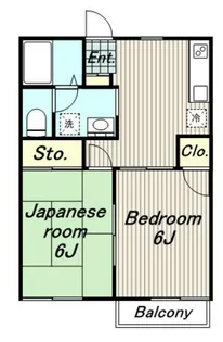 2DKの間取り画像