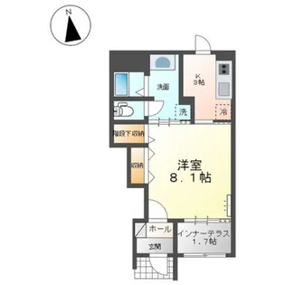 アリエス西条【1階】の間取り