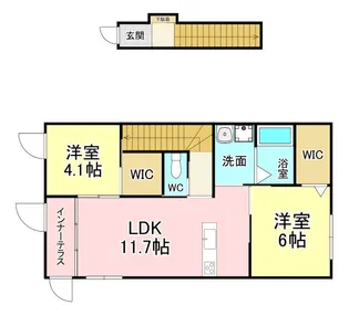 福岡県北九州市八幡東区尾倉1【アパート】の間取り