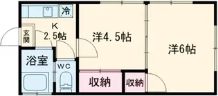 石津荘【2階】の間取り