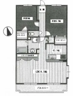 ハイシティ【2階】の間取り