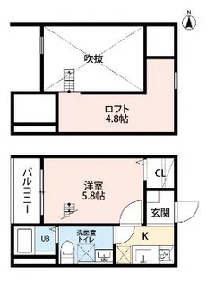 LIANGE栄生(リアンジェ)【1階】の間取り