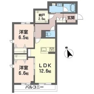 シャーメゾン湘南松が丘II【2階】の間取り